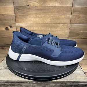 SKECHERS Womens Sz 9 Slip-Ins Performance On-The-Go Swift Navy Blue Fearless